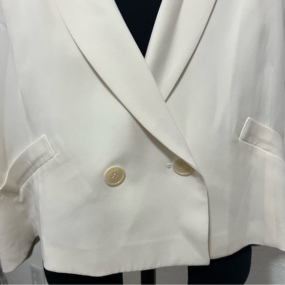 MORGANE Le Fay Silk Blazer L - Picture 3 of 12